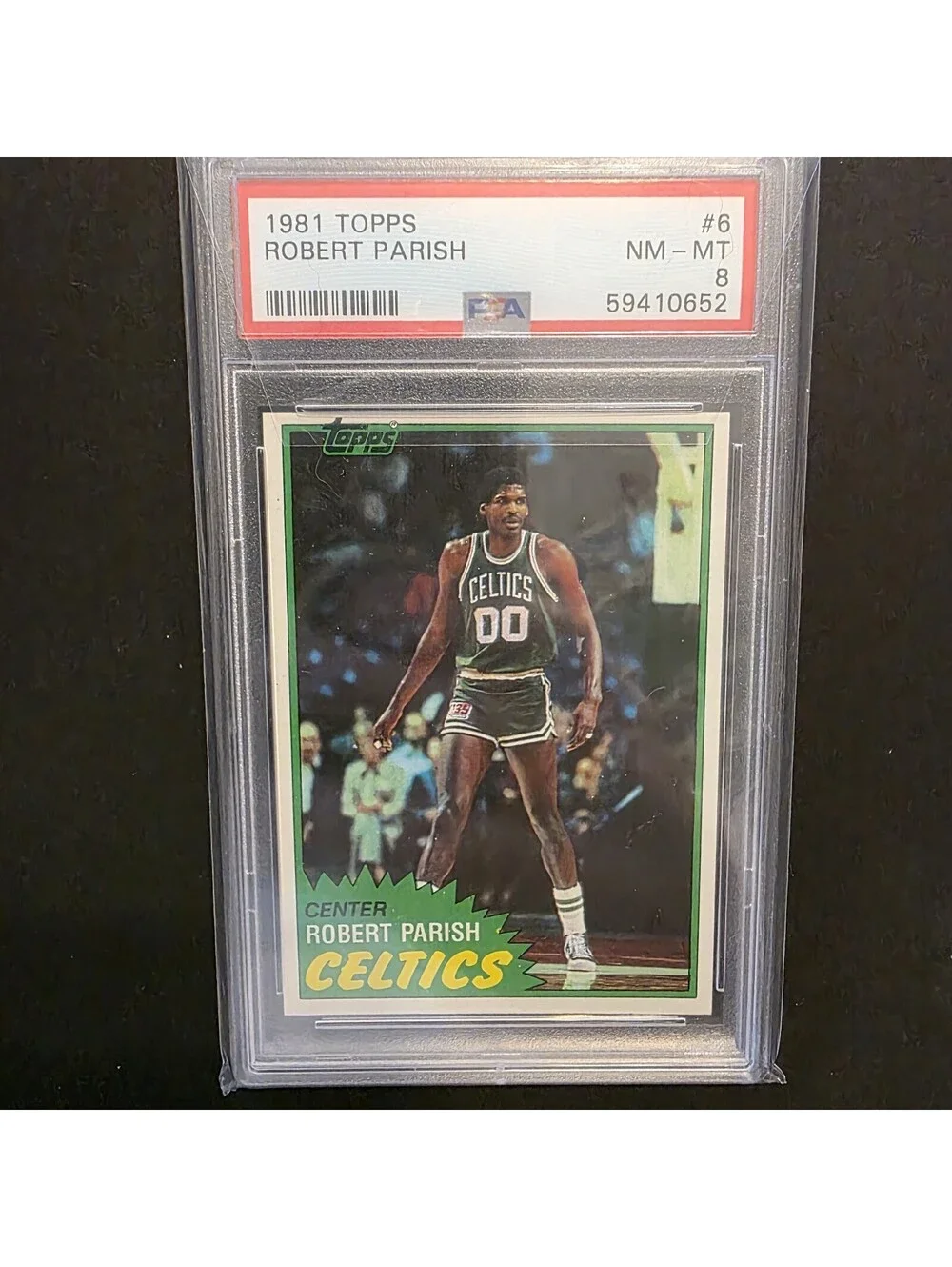 1981-82 Topps Robert Parish #6 HOF Boston Celtics PSA 8